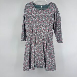 Tea Collection Girls Floral‎ Print Long Sleeve Dress Size 14